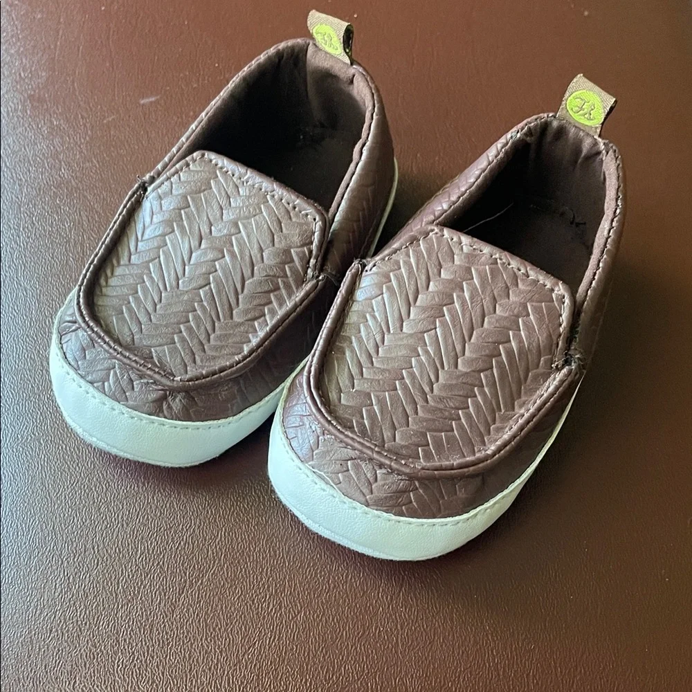 First Steps Brown Baby  Crib Shoes